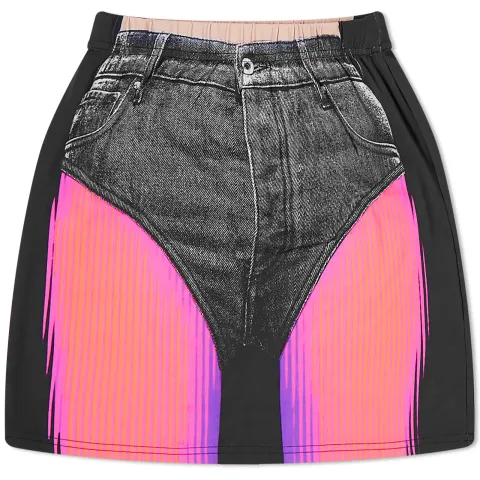 x Jean Paul Gaultier Trompe L'Oeil Janty Mini Skir