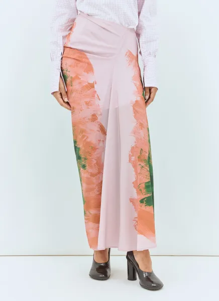 Long Draped Skirt