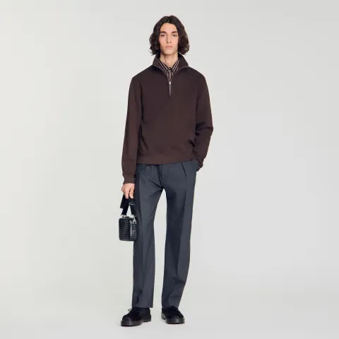 SANDRO Cotton sweatshirt
