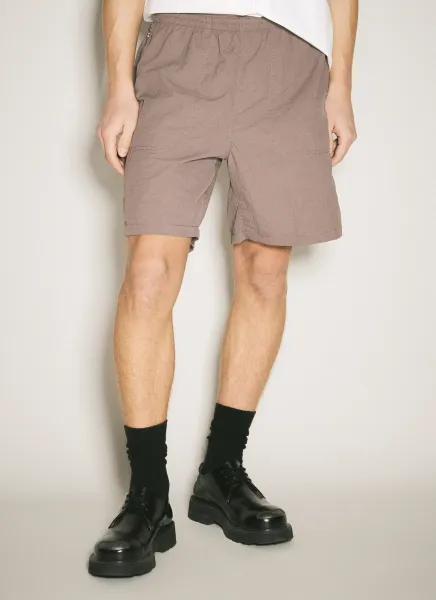 Crease-Effect Shorts