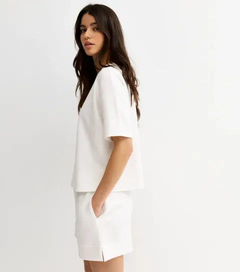 Women's Premium Cream Jersey Shorts