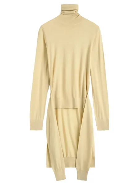 Double-Sleeve Turtleneck Champagne