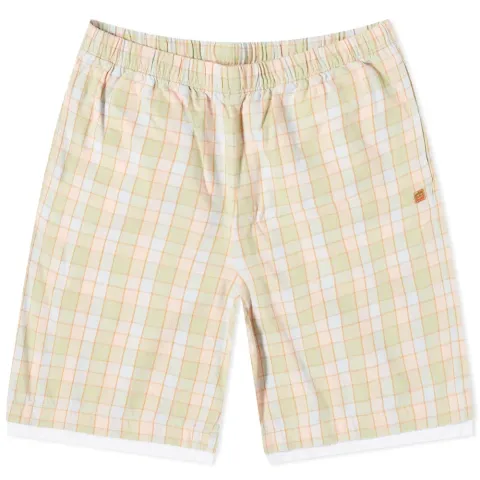 Rong Flannel Check Face Shorts
