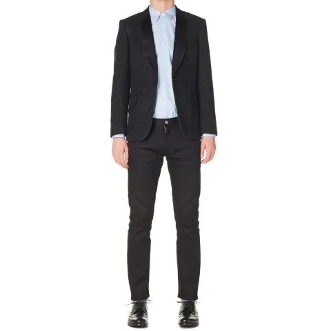 Mixed Yarn Blazer