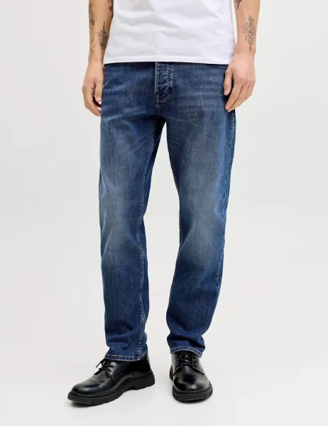 Jack & Jones Tapered Fit 5 Pocket Stretch Jeans Blue Denim