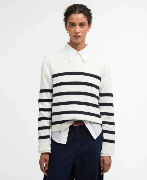 Fern Striped Crew Neck Jumper