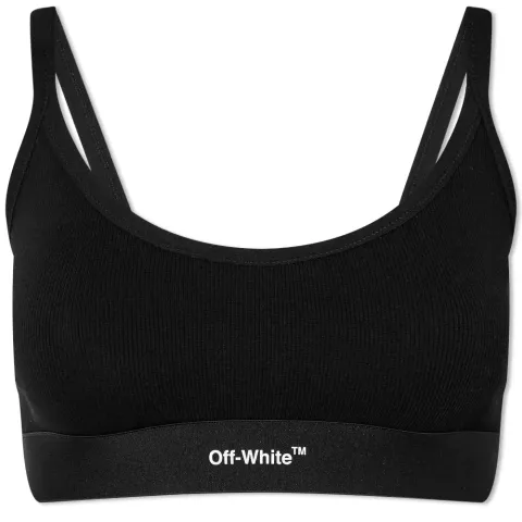 Helvetica Logo Basic Rib Bra