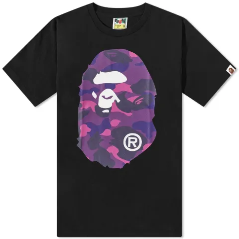 Colour Camo Big Ape Head T-Shirt