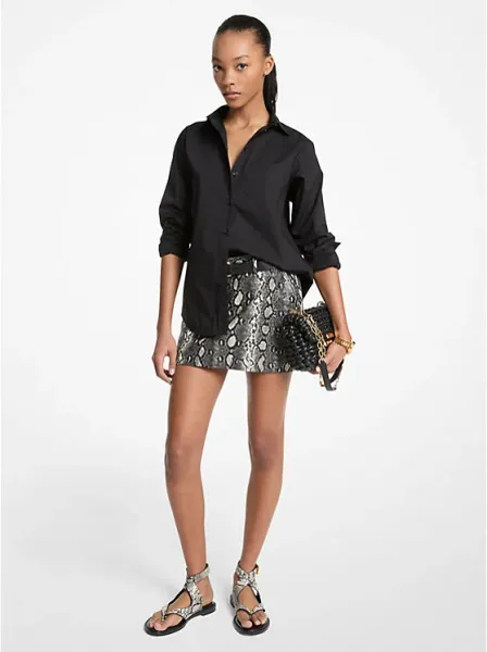 Stretch Cotton Poplin Shirt
