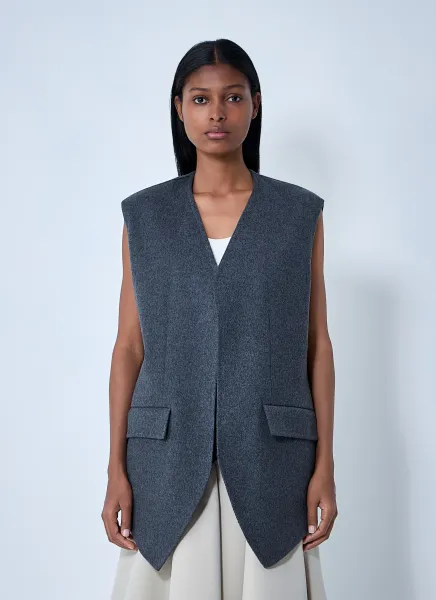 Double Face Wool Vest