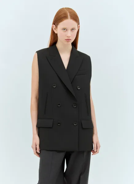 Wool Tailored Long Waistcoat
