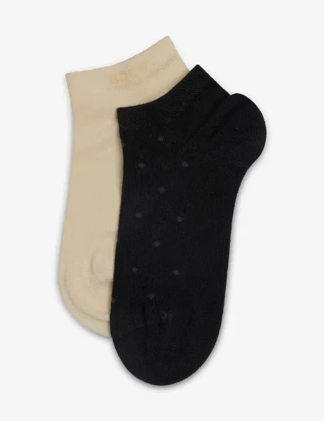Boss 2 Pack Ankle High Socks Black