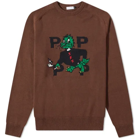 Smoking Dragon Crew Knit