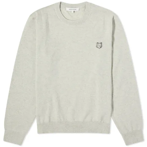 Bold Fox Head Patch Crew Jumper
