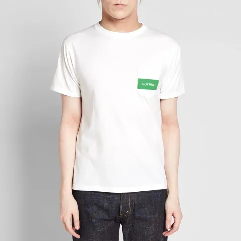 SOPHNET. Colour Bar Pocket Tee