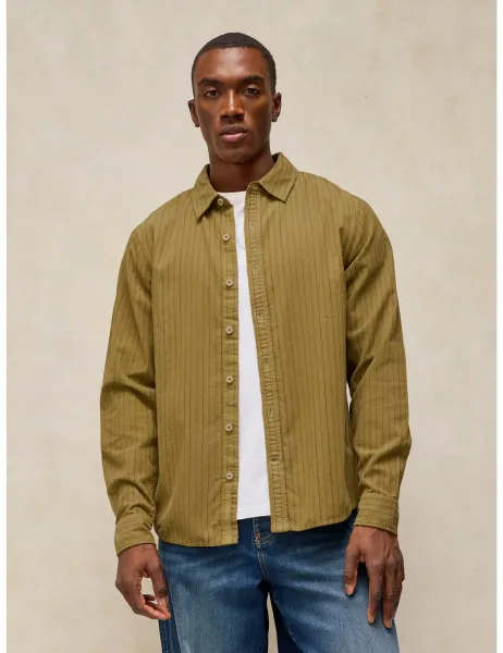 White Stuff Pure Cotton Corduroy Shirt
