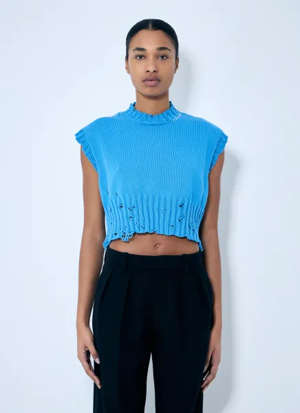 Distressed Knit Vest