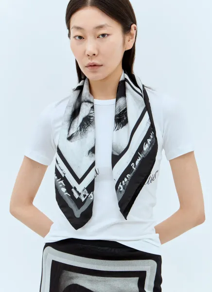 Eyes And Lips Silk Scarf