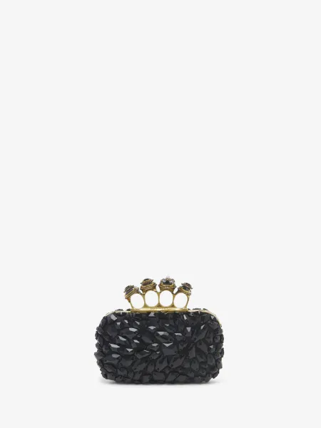 Spider Jewelled Knuckle Clutch