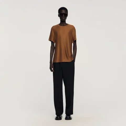 Piqué-effect T-shirt