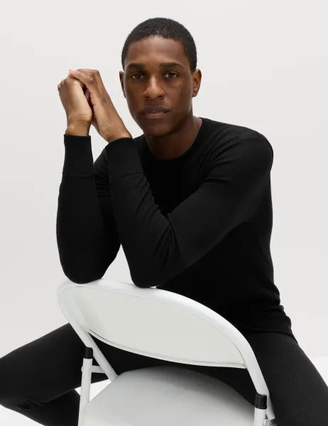 Marks & Spencer Heatgen Maximum Thermal Long Sleeve Top Black