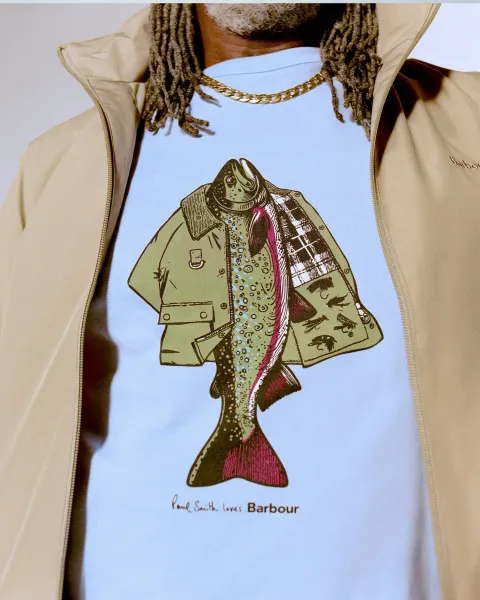 Paul Smith Loves Barbour Fishing Jacket T-Shirt
