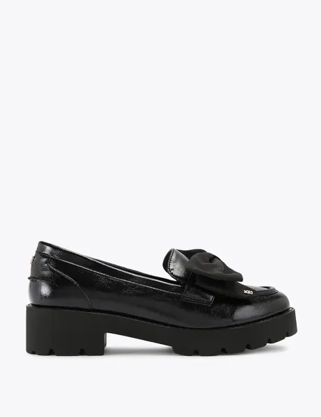 Kurt Geiger Maple Bow Loafers Black