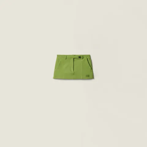 Milano rib knit miniskirt