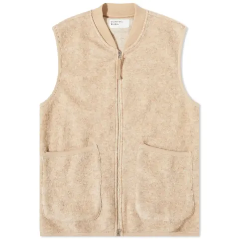 Wool Fleece Zip Waistcoat