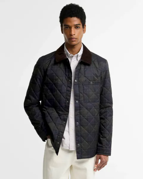 BARBOUR Tartan Shirt Quilted Jacket