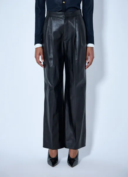 Soft Semi Shiny Nappa Trousers