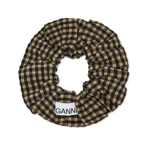 Seersucker Check Scrunchie