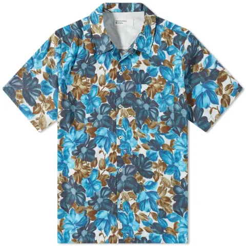 Flower Print Camp Shirt