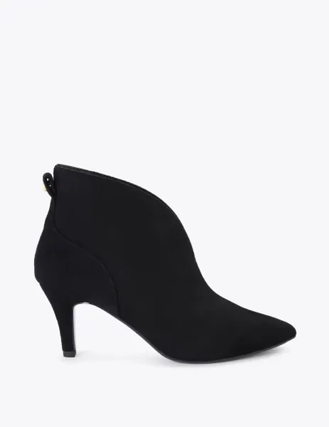 Carvela Wide Fit Suede Stiletto Heel Shoe Boots Black