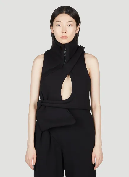 Asymmetric Padded Vest