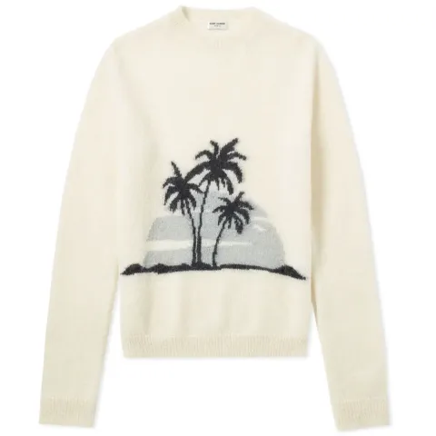 Sunset Mohair Crew Knit