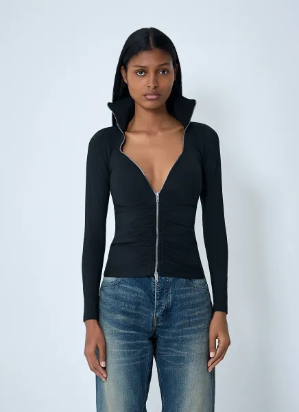 Bra Cup Zip-Up Jacket