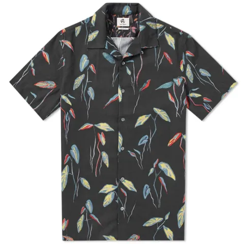 Botanical Print Short Sleeve Shirt