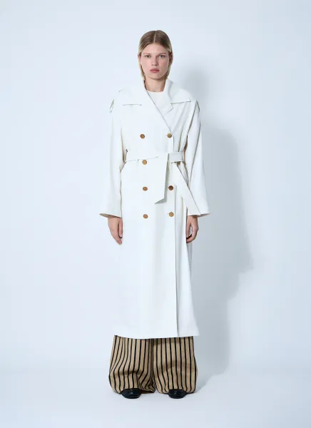Water-Repellent Garbardine Trench Coach