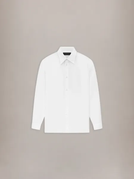 POPLIN DRESS SHIRT - White