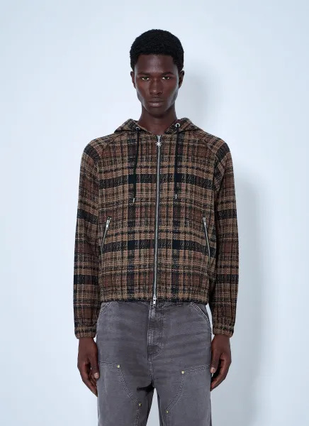 Heavy Check Zip Hoodie