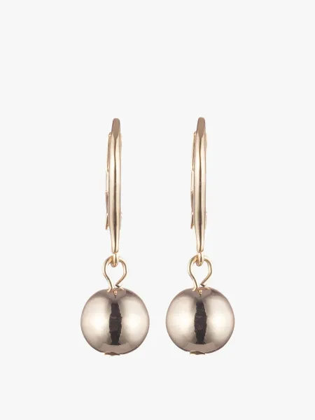 Lauren Ralph Lauren Gold Tone 8mm Ball Drop Earrings