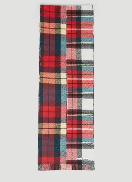 Check Wool Scarf