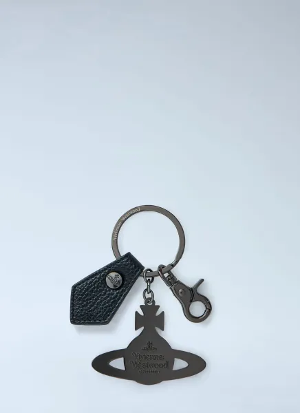 Hammered Orb Keyring