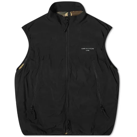 Nylon Logo Zip Vest