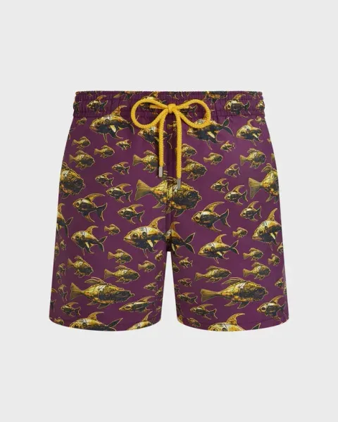 Vilebrequin Men Swim Shorts Meca Fish