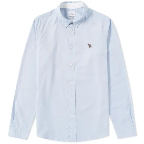 Button Down Zebra Oxford Shirt