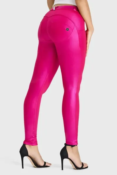 Freddy WRUP Luxe Shimmer - Mid Rise - Full Length - Hot Pink