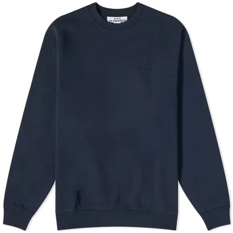 A.P.C. x JW Anderson Rene Embroidered Logo Crew Sweat