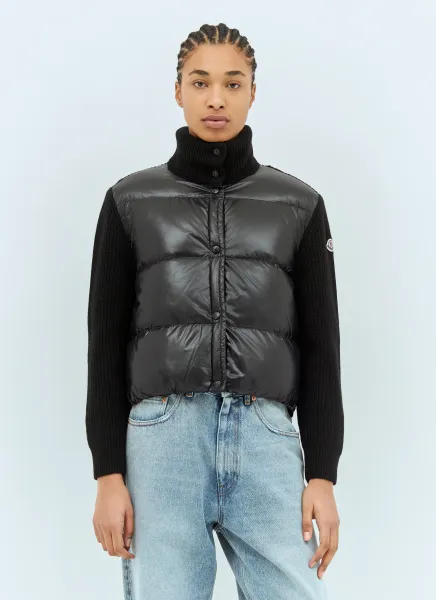 Zip-Up Padded Cardigan